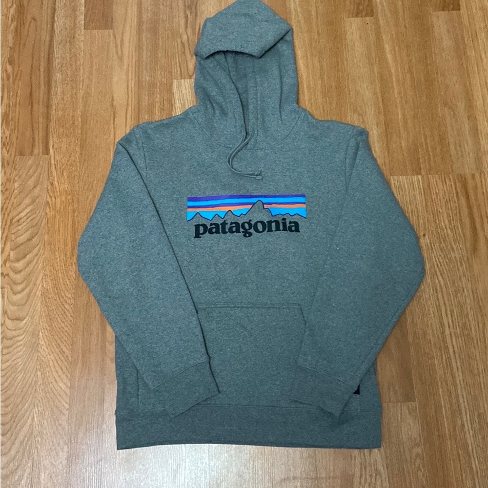 Mens Patagonia Uprisal Hoodie Sweater Size Mens Small Color Grey Blue Used
